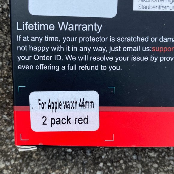 2 Pack Tauri Smartwatch Case For Apple Watch Glass 44 MM Screen Protector - Picture 3 of 5